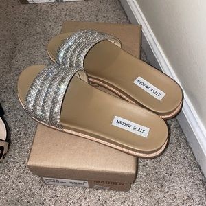Steve Madden Rhinestone Slides